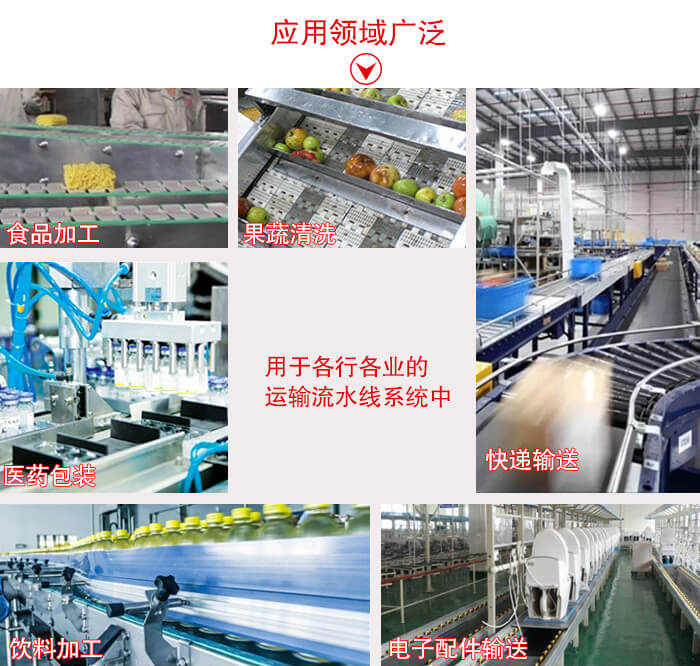 鏈板輸送機適用行業:食品加工,果蔬清洗等行業